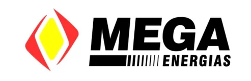 Logo de Mega Energías, cliente de Bisagras Canton